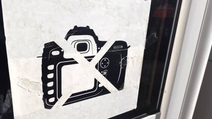 Znak "zabranjeno fotografiranje" Znak "zabranjeno fotografiranje"