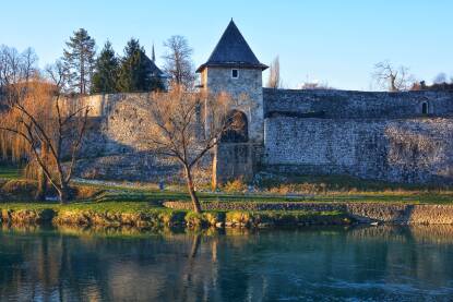 Tvrđava Kastel i rijeka Vrbas, Banjaluka Tvrdjava Kastel, Banja Luka.