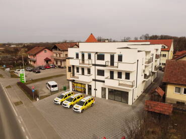 Eurotaxi Brčko Sjedište firme Eurotaxi u Brčkom, fotografija iz zraka
