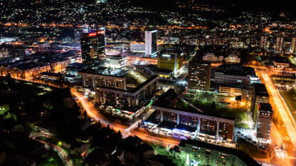 Noćna fotografija Sarajeva