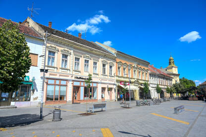 Zrenjanin Zrenjanin, Banat, Vojvodina, Srbija: Glavna ulica u centru grada.