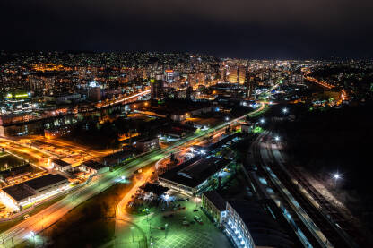 Noćna fotografija Sarajeva