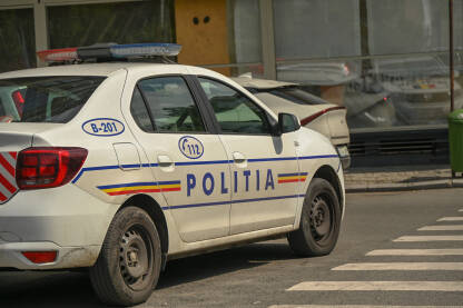Rumunska policija. Vozilo policije u Rumuniji.