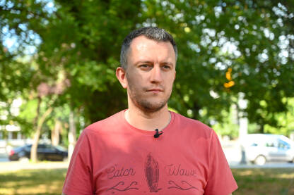 Ozren Perduv, aktivista grupe Pravda za Davida Ozren Perduv, aktivist.