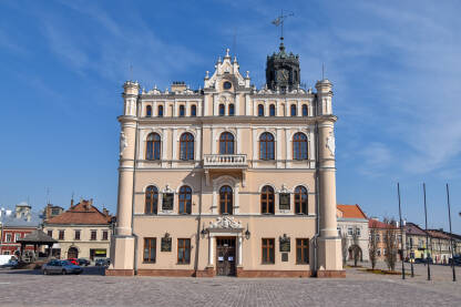 Jaroslav, Poljska Gradska vijećnica/uprava u gradu Jaroslav (Jaroslaw), Poljska.