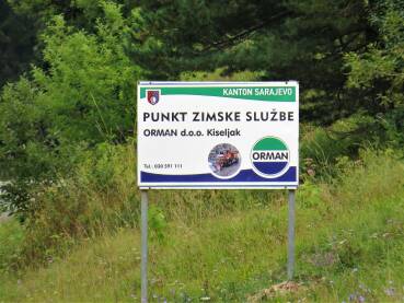 Tabla "Punkt zimske službe"