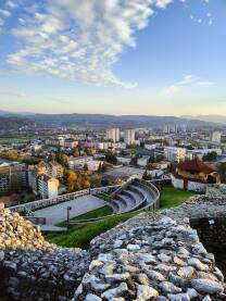 Pogled sa dobojske Gradine. Doboj, panorama.