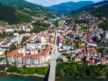 Foča Foča, snimak dronom.