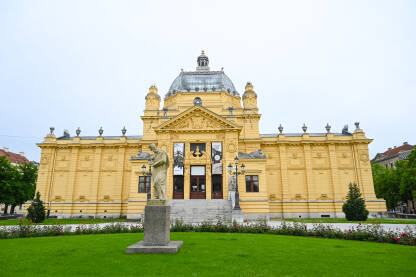 Umjetnički paviljon u Zagrebu Zagreb, Hrvatska, Umjetnički paviljon u centru grada. Zagreb je glavni i najveći grad u Hrvatskoj.