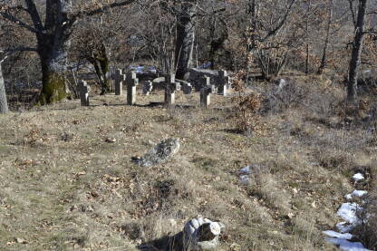 Groblje, nekropola, mezari u selu Gornje luko Staro mješovito groblje u selu Gornje Luko u kojem se jedni pored drugih nalaze i križevi i stećci i nišani.