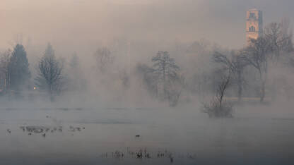Bihać Bihać u gustoj magli