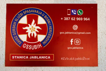 Gorska služba spašavanja Jablanica Gorska služba spašavanja Jablanica. GSS Bosna i Hercegovina. Savez gorskih službi spašavanja.