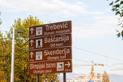 Sarajevo, saobraćajna tabla