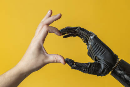 Muškarac sa protetičkom rukom. Prijateljstvo osoba sa  i bez invaliditeta.

Fotografija besplatna za ilustrovanje medijskih sadržaja o OSI, svako drugo korištenje je zabranjeno.

Autor: Amel Uzunović