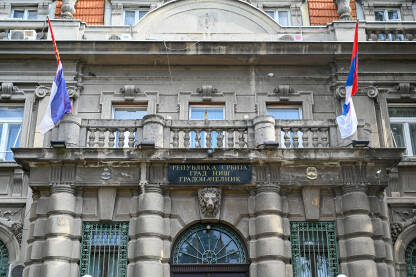 Zgrada opštine i ured gradonačelnika u Nišu, Srbija.