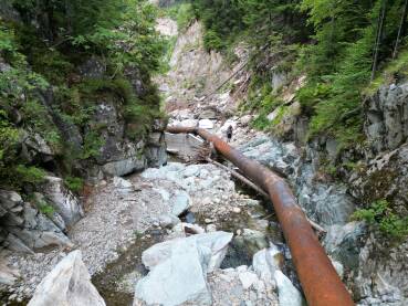 Devastacija nakon bujičnih poplava 04.10.2024. na kamenolomu Radava, na rijeci Željeznici u općini Kreševo.