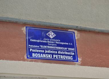 Tabla Elektroprivrede BIH Bosanski Petrovac.