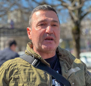 Portret Davora Dragičevića, oca ubijenog Davida Dragičevića u Banjaluci, Bosna i Hercegovina.