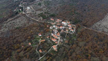 Ograđenik, selo nadomak Čitluka, snimak iz vazduha.