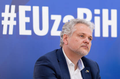 Johann Sattler Johann Sattler, šef Delegacije EU u BiH i specijalni predstavnik EU, ispred sloga #EUzaBiH