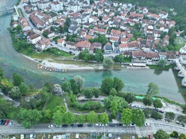 Panorama Konjica Panorama Konjica za vrijeme ceremonije otvaranja EP u raftingu.