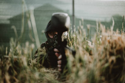 Paintball Paintball igrac.