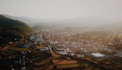Novi Travnik Novi Travnik uslikan iz zraka
