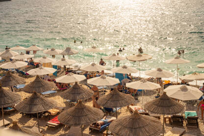 Plaža Plaža u Albaniji, ljeto, ljetovanje, odmor