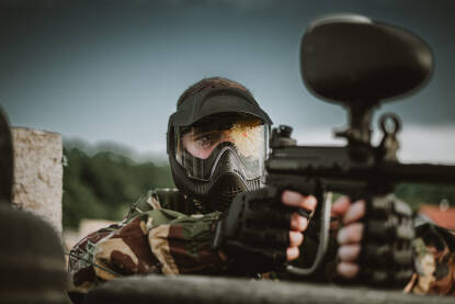 Paintball Paintball igrac.