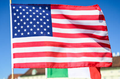 Zastava Sjedinjenih Američkih država. Zastava Sjedinjenih Američkih država. Simbol SAD-a.