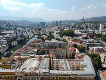 DJI_0907 (2) Sarajevo, BiH. Glavni grad Bosne i Hercegovine, snimak dronom.