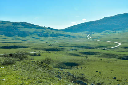 Planina Manjača Pejzaž na planini Manjača pored Banjaluke, Bosna i Hercegovina.